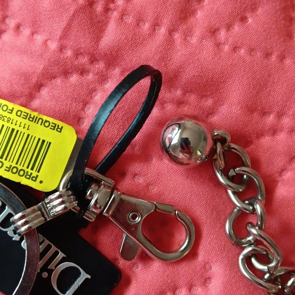 FASHION FOCUS METAL BELT WITH BLING NWT